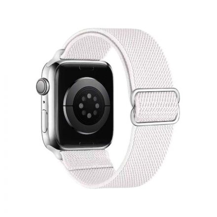 Fonott nylon óraszíj Apple Watch 38/40/41 mm Hoco WA04 Fashion fehér