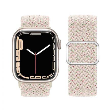 Ultravékony fonott nylon óraszíj Apple Watch 42/44/45/49 mm Hoco WA05 Jane Eyre drapp