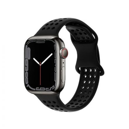 Sport szilikon óraszíj Apple Watch 38/40/41 mm Hoco WA08 Flexible fekete