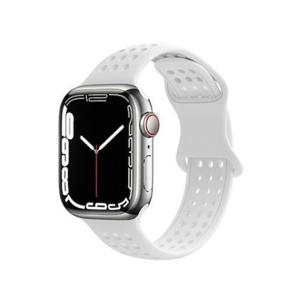 Sport szilikon óraszíj Apple Watch 38/40/41 mm Hoco WA08 Flexible fehér