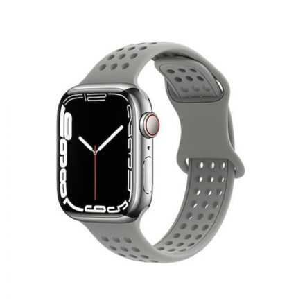 Sport szilikon óraszíj Apple Watch 38/40/41 mm Hoco WA08 Flexible szürke