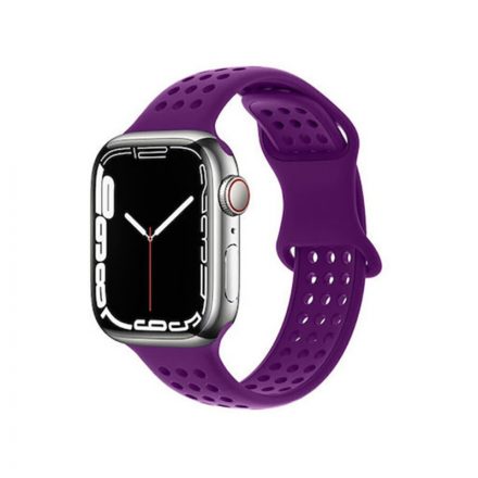 Sport szilikon óraszíj Apple Watch 42/44/45/49 mm Hoco WA08 Flexible lila