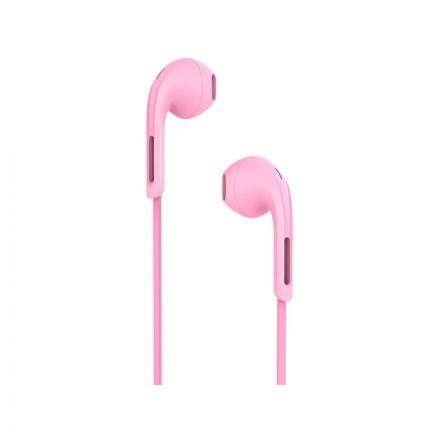 Vezetékes fülhallgató, headset 3,5 mm-es Jack csatlakozóval Hoco M39 Rhyme pink