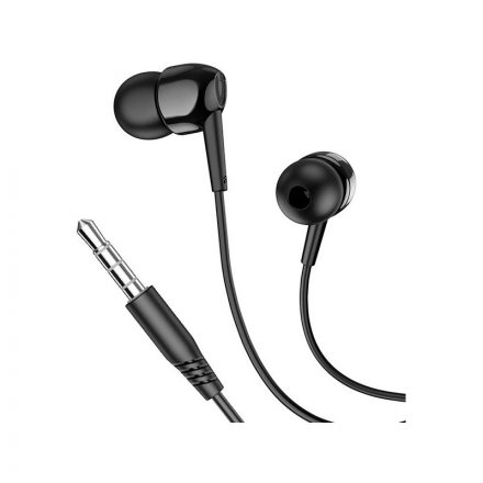 Vezetékes fülhallgató, headset 3,5 mm-es Jack csatlakozóval Hoco M99 Celestial fekete