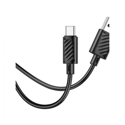 Töltő és adatkábel USB/Type-C csatlakozóval 3A 1 méter Hoco X88 Gratified fekete