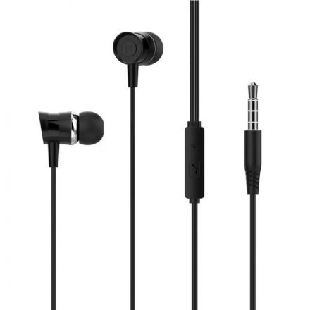 Vezetékes fülhallgató, stereo headset XO EP20 3.5 mm-es Jack csatlakozóval fekete