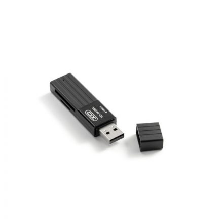 SD/MicroSD memóriakártya olvasó USB 2.0 XO DK05A fekete