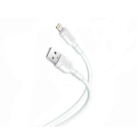 Töltő és adatkábel USB/Lightning csatlakozóval XO NB212 2.1A 1 méter fehér