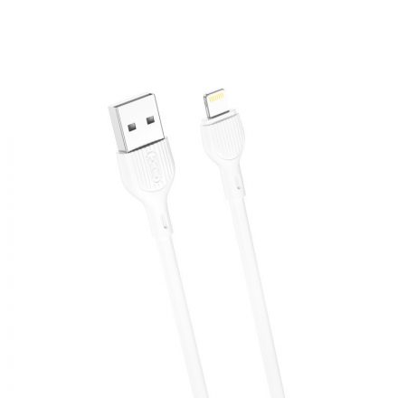 Töltő és adatkábel USB/Lightning csatlakozóval XO NB200 2.1A 2 méter fehér