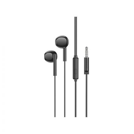 Vezetékes fülhallgató, headset 3,5 mm-es Jack csatlakozóval Borofone BM76 Ocean fekete