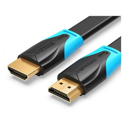 4K HDMI 2.0 kábel 1.5 méter lapos kialakítás Flat Vention VAA-B02-L150 fekete