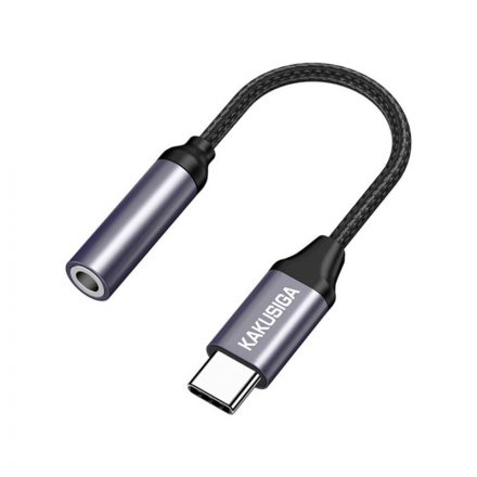 Átalakító adapter Type-C/3.5 mm Jack Kakusiga KSC-428 fekete