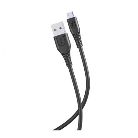 Töltő és adatkábel USB/Micro-USB csatlakozóval Jokade JA010 3A 1 méter fekete