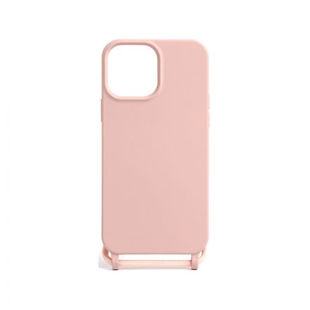 Rózsaszín TPU telefontok zsinórral iPhone 15 Pro Max 6.7 colos YooUp Cord