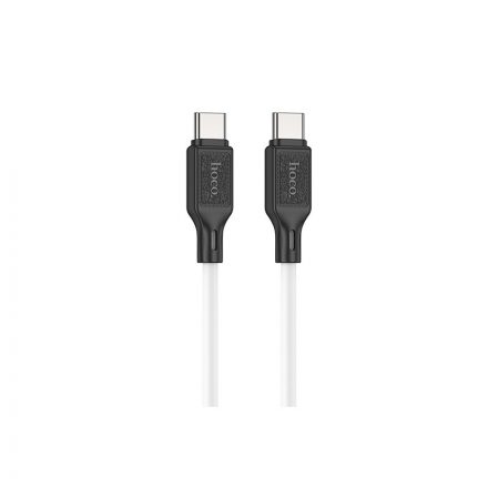 Hoco X90 Cool USB Type-C / Type-C Kábel 60W 1 Méter fehér