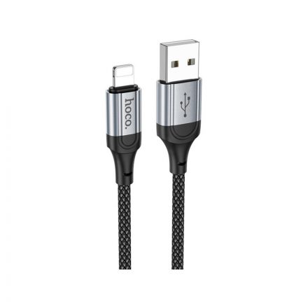 Hoco X102 Töltő és adatkábel USB/Lightning csatlakozóval 2.4A 1 méter fekete