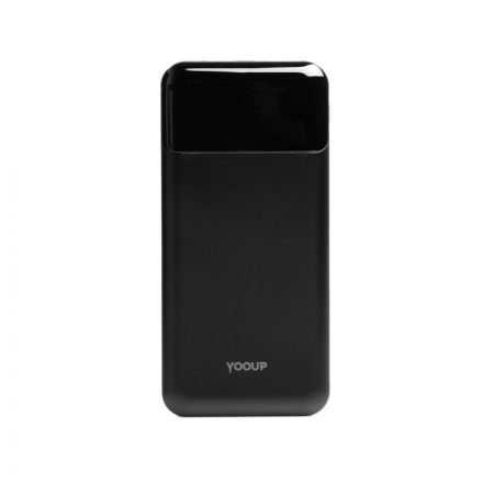 YooUp P02 PD20W + QC3.0 Power Bank 10000mAh fekete