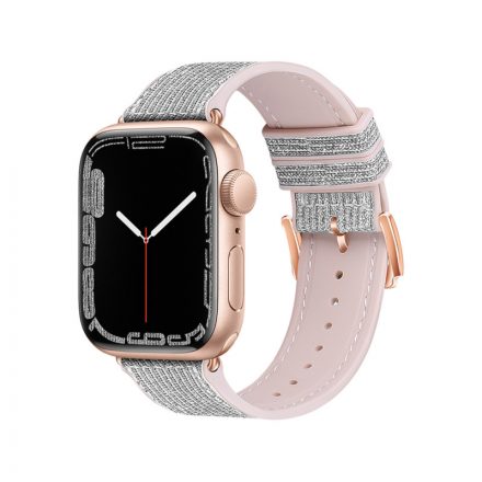 Hoco WA11 Diamond Apple Watch 38/40/41/ mm Szilikon óraszíj ezüst