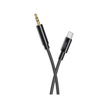 XO NB-R211B USB Type-C / Jack (AUX) kábel 1 méter fekete