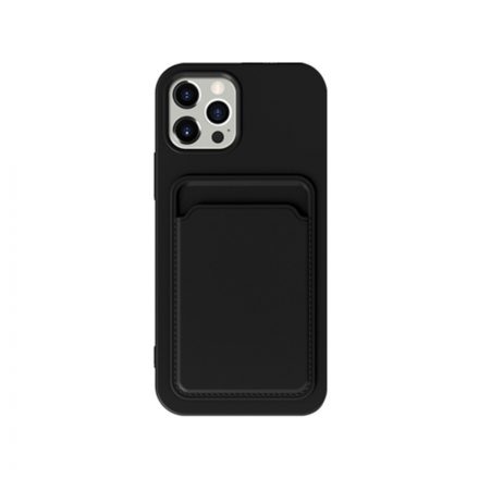 XO K28 Iphone 15 Kártyatartós TPU tok fekete