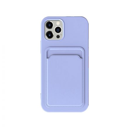 XO K28 Iphone 15 Plus Kártyatartós TPU tok lila