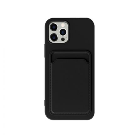 XO K28 Iphone 15 Pro Kártyatartós TPU tok fekete