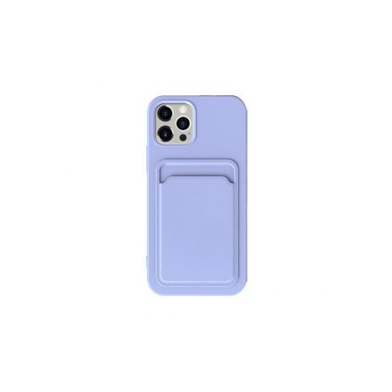 XO K28 Iphone 15 Pro Max Kártyatartós TPU tok lila