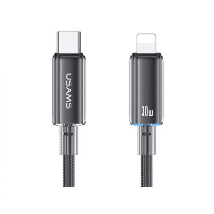 Usams SJ659 USB Type-C / Lightning kábel PD 1.2 méter fekete