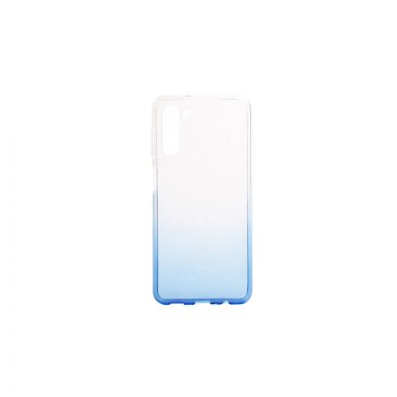 Samsung Galaxy A55 5G Színátmenetes Csillogós TPU tok kék
