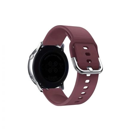 Univerzális Watch Szilikon szíj 20mm bordó