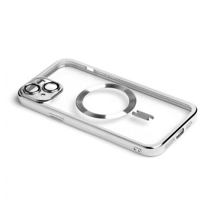 PJ Disc Iphone 15 Plus 6.7 TPU Tok Magsafe Kompatibilis Ezüst