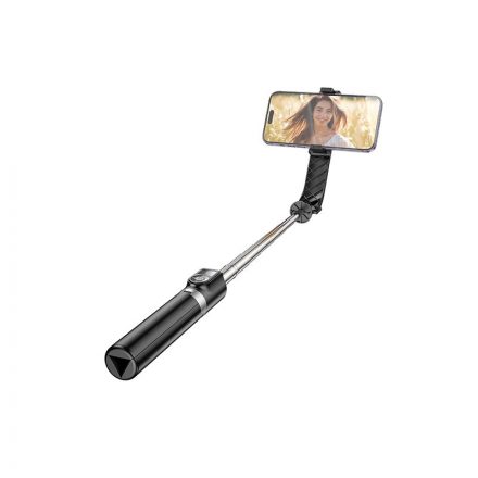 Hoco K20 Prior Live BroadcASt Tripod Bluetooth Selfie Állvány Fekete