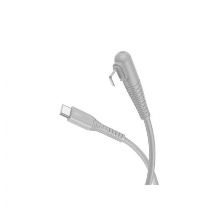 Borofone BX105 Corriente USB Type-C / Lightning PD 27W Kábel 1 méter Szürke