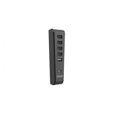 Ipega P5S026 USB HUB PS5 slim konzolhoz fekete