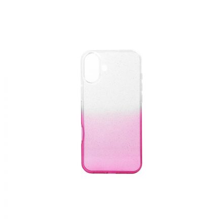 Színátmenetes Csillogós TPU Tok Iphone 16 6.1 Pink