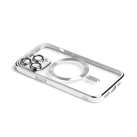 PJ Disc-a Iphone 12 6.1 TPU Tok Magsafe Kompatibilis Ezüst