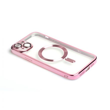 PJ Disc-a Iphone 15 6.1 TPU Tok Magsafe Kompatibilis Pink