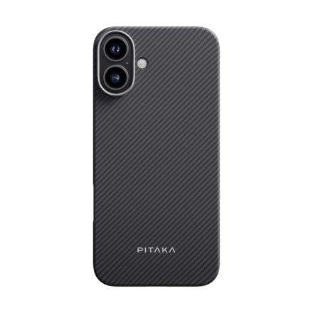 Pitaka MagEZ Case 6 Iphone 16 6.1 Magsafe Kompatibilis Tok Twill Fekete-szürke