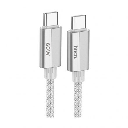 Hoco U134 Primero USB Type-C/ Type-C Kábel 60W 1.2 Méter Szürke