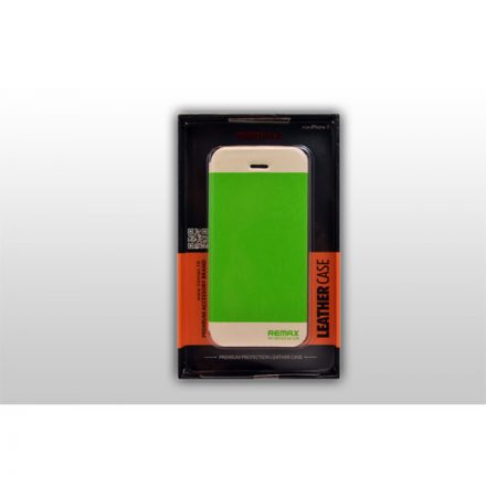 Remax Thunder iPhone 5/5S Oldalra nyíló tok Zöld