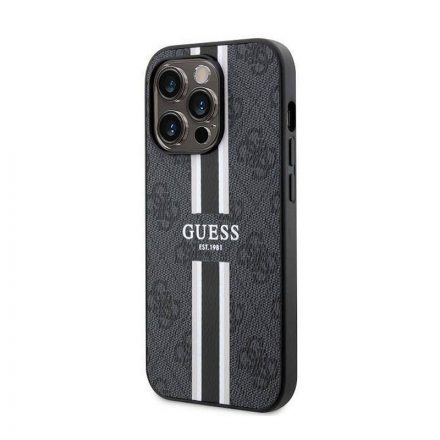 Guess telefontok iPhone 14 Magsafe GCUBE iPhone 14 Pro Max csíkos/fekete